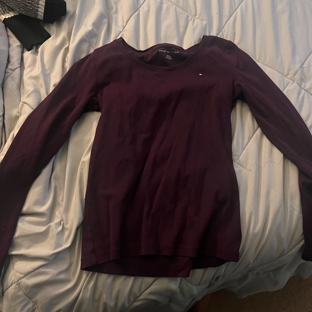 Burgundy long sleeve